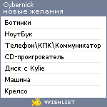 My Wishlist - cybernick