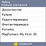 My Wishlist - d0b0cb1b