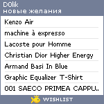 My Wishlist - d0lik