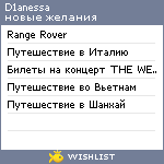 My Wishlist - d1anessa