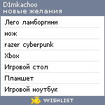 My Wishlist - d1mkachoo