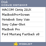 My Wishlist - d1sk