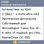 My Wishlist - d808