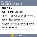 My Wishlist - d_kozlov