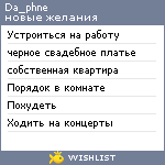 My Wishlist - da_phne