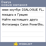 My Wishlist - daarya