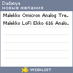 My Wishlist - dadanya