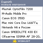 My Wishlist - daemith