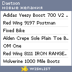 My Wishlist - daetoon