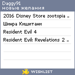 My Wishlist - daggy91