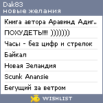 My Wishlist - dak83