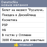 My Wishlist - danatochka