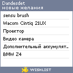 My Wishlist - dandesdet