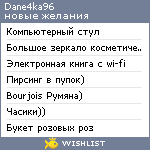 My Wishlist - dane4ka96