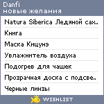 My Wishlist - danfi