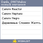 My Wishlist - danila_0987zhukov