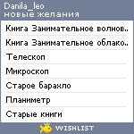 My Wishlist - danila_leo