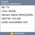 My Wishlist - danilak