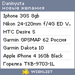 My Wishlist - daninyuta