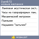 My Wishlist - dantik72