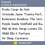 My Wishlist - danush