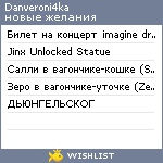 My Wishlist - danveroni4ka