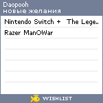 My Wishlist - daopooh