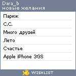 My Wishlist - dara_b