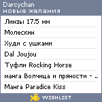 My Wishlist - darcychan