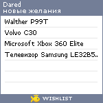 My Wishlist - dared