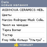 My Wishlist - daria_euphoria