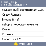 My Wishlist - daria_ssup