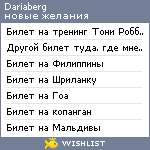 My Wishlist - dariaberg