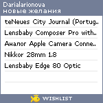 My Wishlist - darialarionova