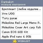 My Wishlist - darinakot