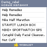 My Wishlist - daring_rebel