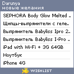 My Wishlist - darunya