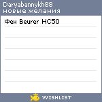 My Wishlist - daryabannykh88