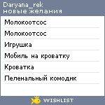 My Wishlist - daryana_rek