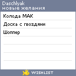 My Wishlist - daschlyak