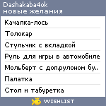 My Wishlist - dashakaba4ok