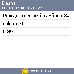 My Wishlist - dashanikiforova