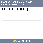 My Wishlist - dashka_pozitivniy_smile