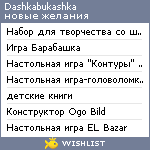 My Wishlist - dashkabukashka