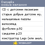 My Wishlist - dasyapka