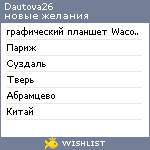 My Wishlist - dautova26