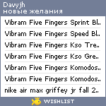 My Wishlist - davyjh