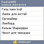 My Wishlist - dawka1488