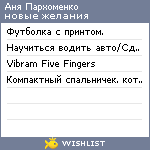 My Wishlist - db39495b