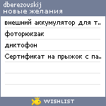 My Wishlist - dberezovskij